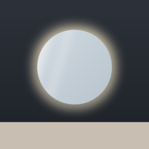 Halo round LED mirror